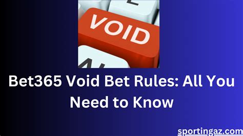 bet365 void bet rules